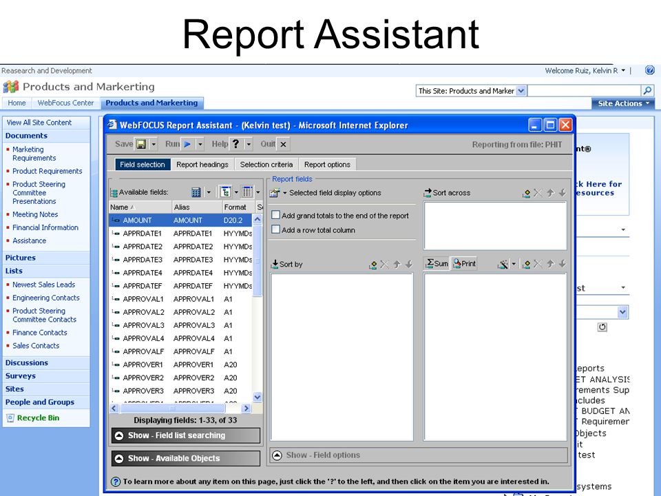 44 Report Assistant