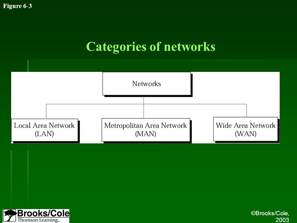 Figure 6-3 Categories of networks