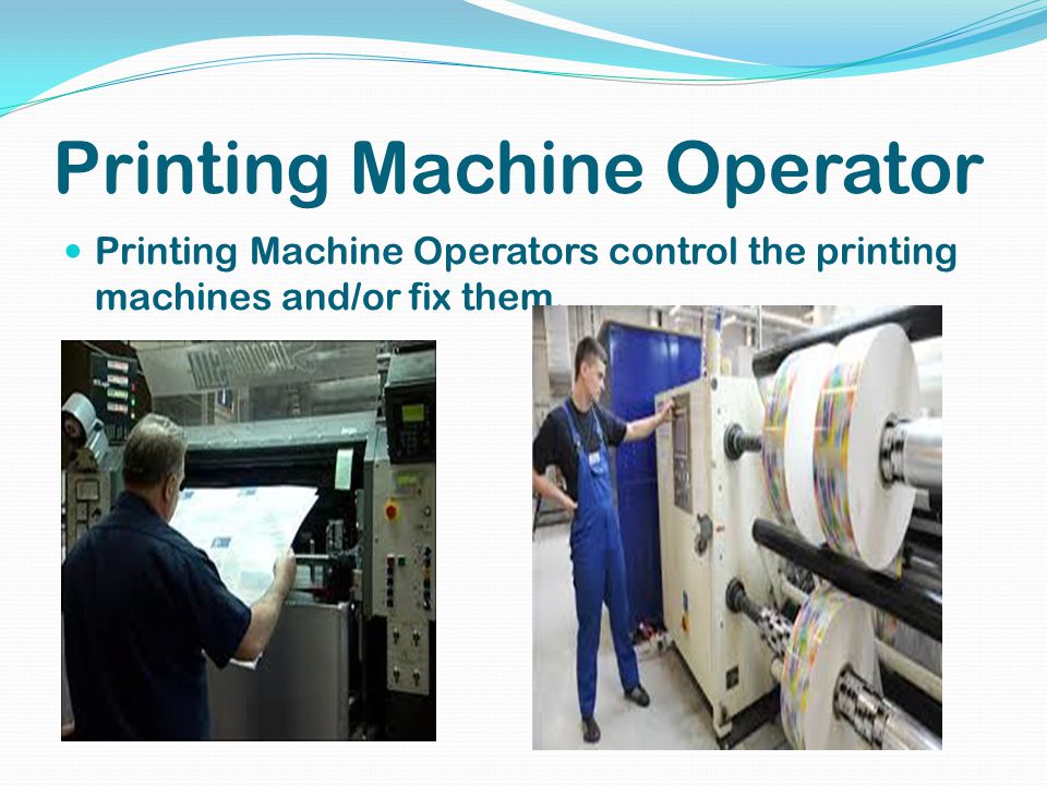 Image result for Printing Machine Operator