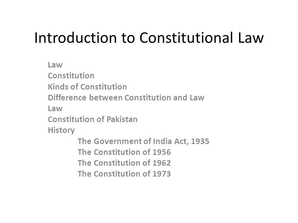 what is the difference between law and constitution