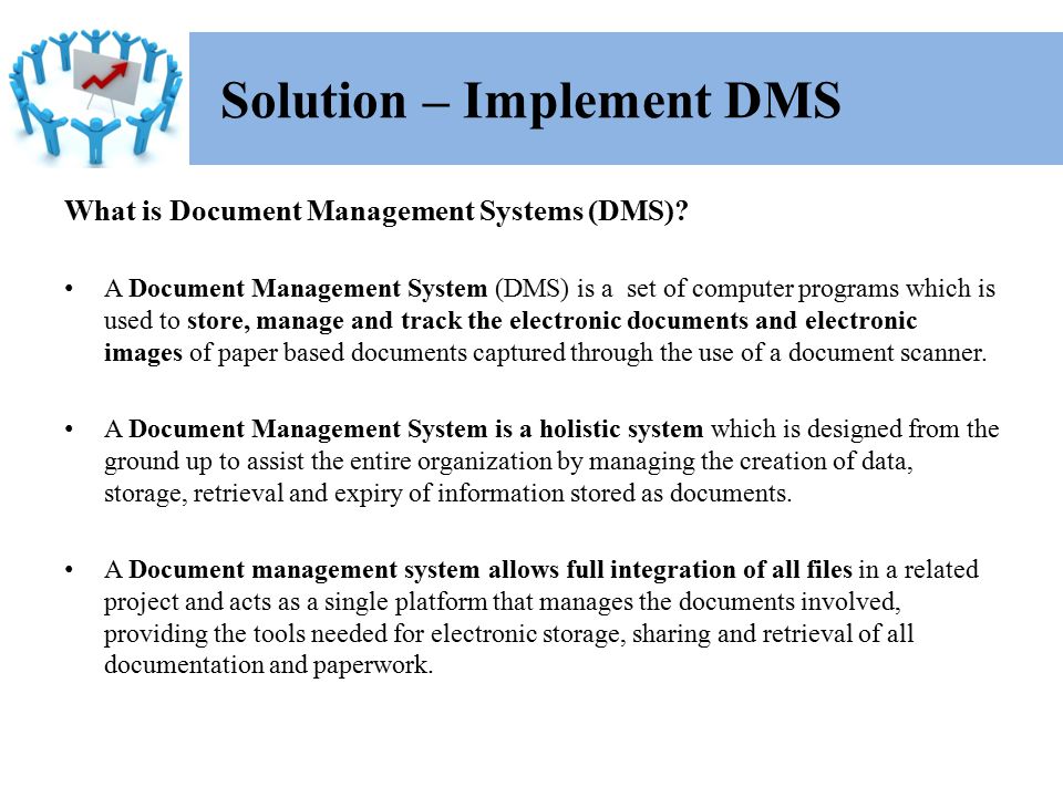 What is Document Management Systems (DMS).