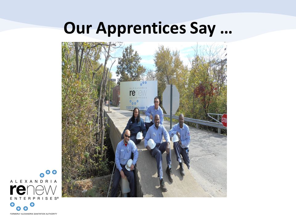 Our Apprentices Say …