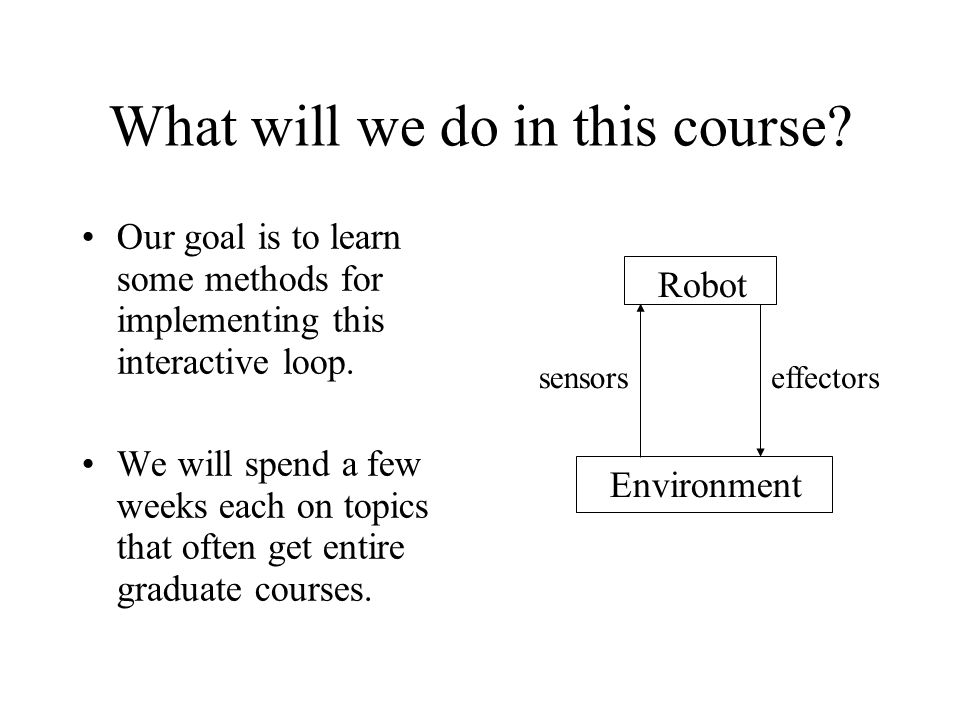 What will we do in this course.