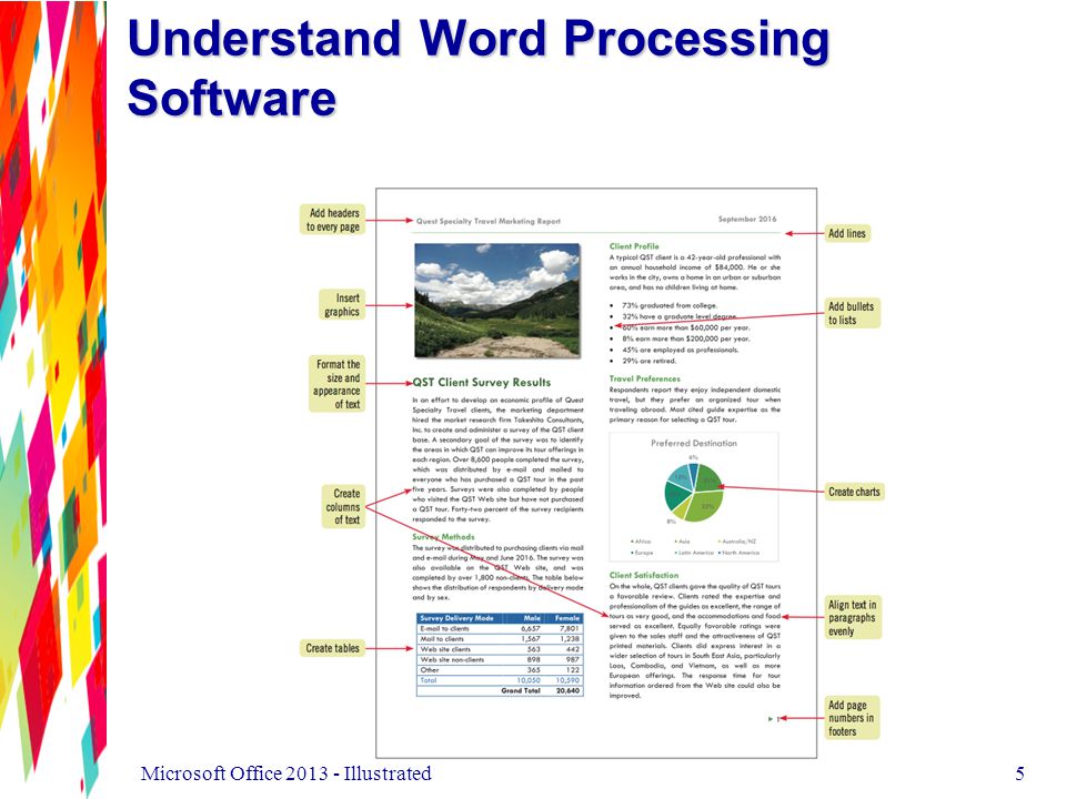 5 Understand Word Processing Software Microsoft Office Illustrated