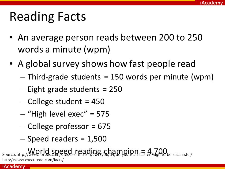 IAcademy Reading Part 2 Academic English for Undergraduate Study Lecture 4  Improving your Reading Speed and using your Reading Skills at University  This. - ppt download