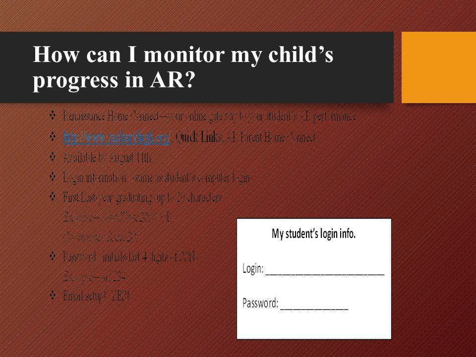 How can I monitor my child’s progress in AR