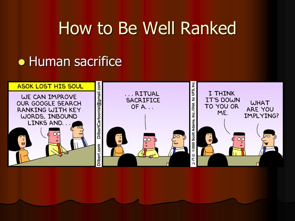 How to Be Well Ranked Human sacrifice Human sacrifice