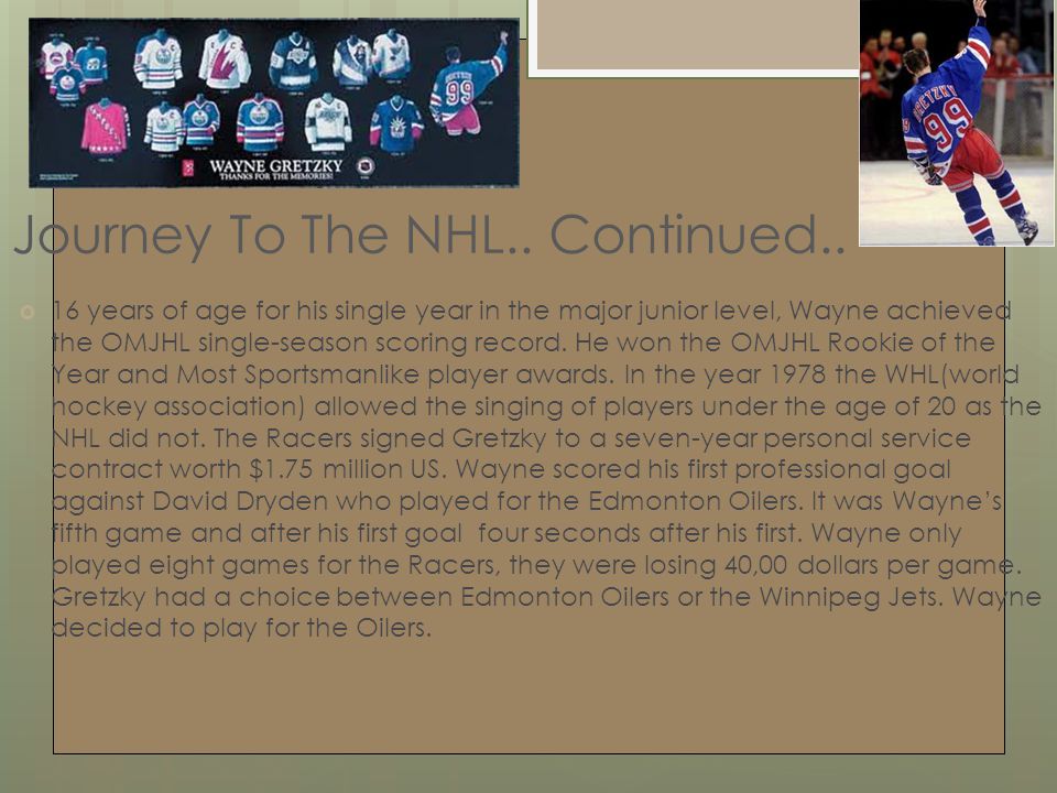 Journey To The NHL.. Continued..