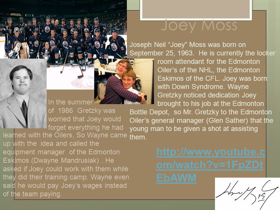 Joey Moss Joseph Neil Joey Moss was born on September 25, 1963.