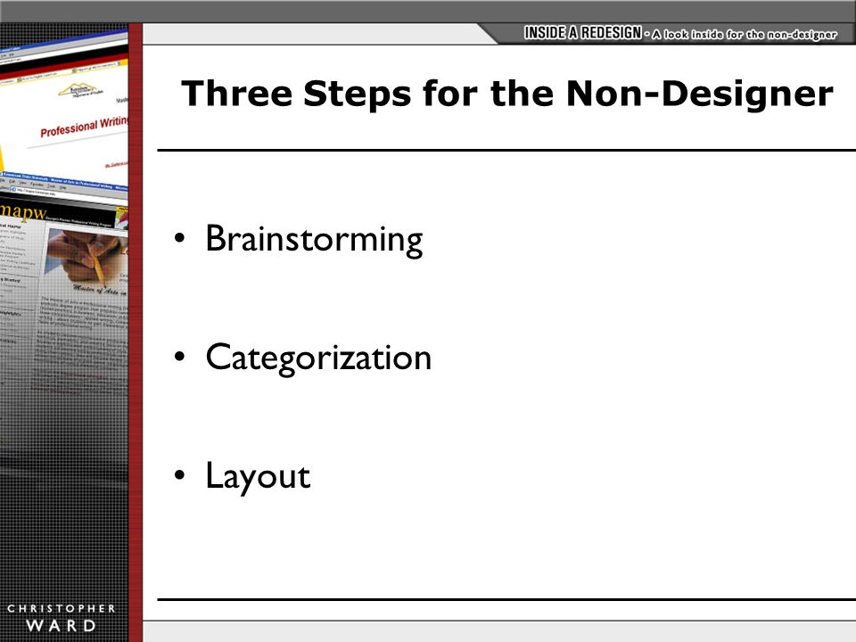 Three Steps for the Non-Designer Brainstorming Categorization Layout