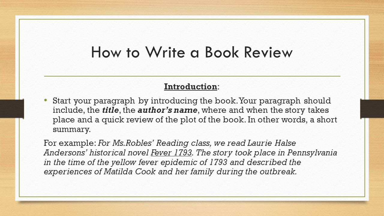 How to Write a Book Review First Draft Due 19/19/19 Assignment