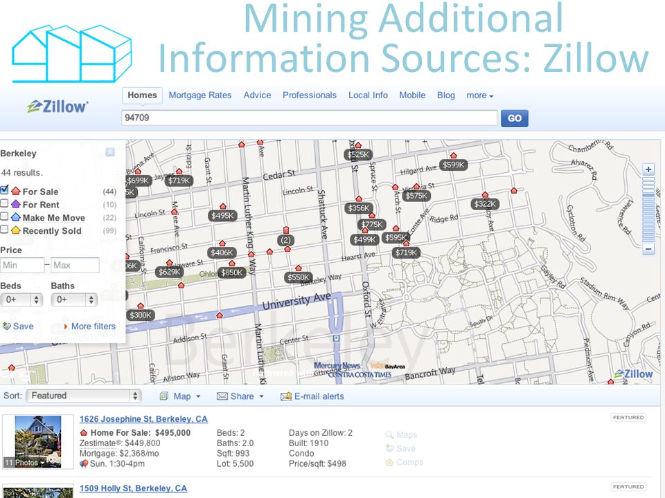Mining Additional Information Sources: Zillow 18
