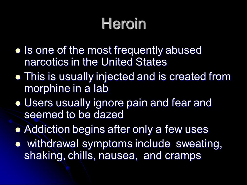 Narcotics A NARCOTIC is an addictive drug that alters mood and behavior, reduces pain, and induces sleep and stupor A NARCOTIC is an addictive drug that alters mood and behavior, reduces pain, and induces sleep and stupor This is chemically similar to opium This is chemically similar to opium OPIUM is a drug from the seed of a poppy plant OPIUM is a drug from the seed of a poppy plant * Morphine and codeine ( pain killers) are natural compounds that are contained in opium * Morphine and codeine ( pain killers) are natural compounds that are contained in opium