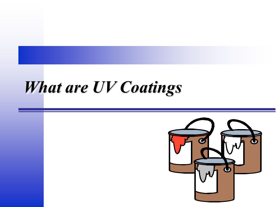 Liquid Paint System Design & Applications II Wednesday June 6, 2001  Considerations for Applying UV Coatings Presented by: John Owed ITW  Ransburg Electrostatic. - ppt download