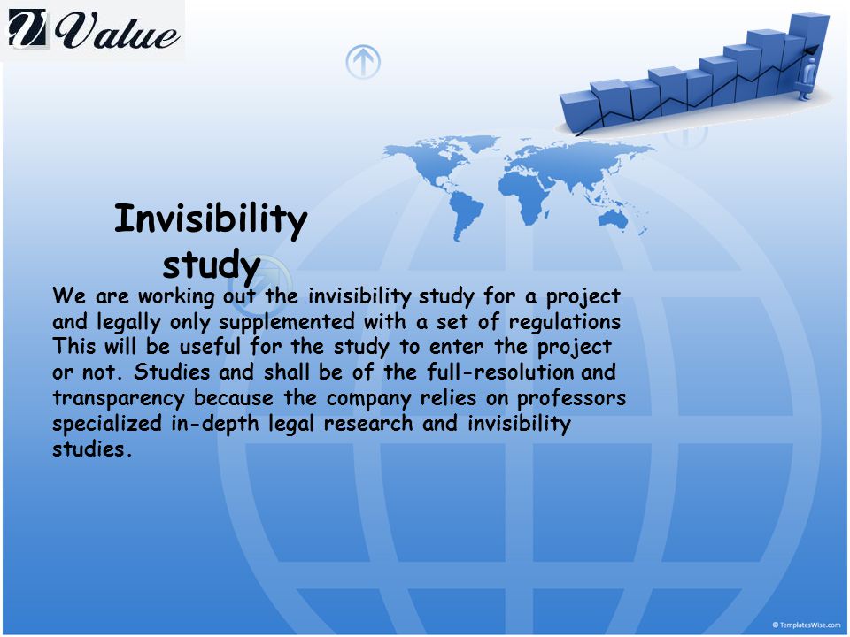 Invisibility study We are working out the invisibility study for a project and legally only supplemented with a set of regulations This will be useful for the study to enter the project or not.