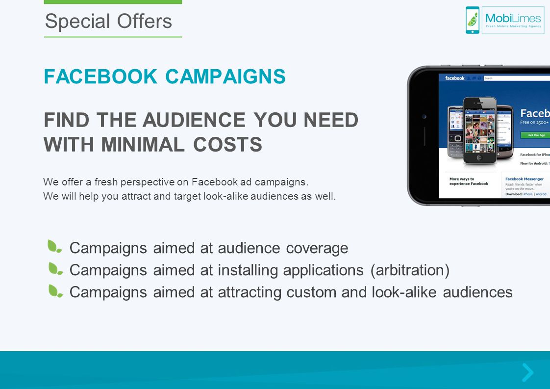 We offer a fresh perspective on Facebook ad campaigns.