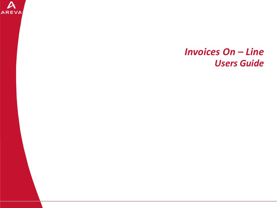Invoices On – Line Users Guide