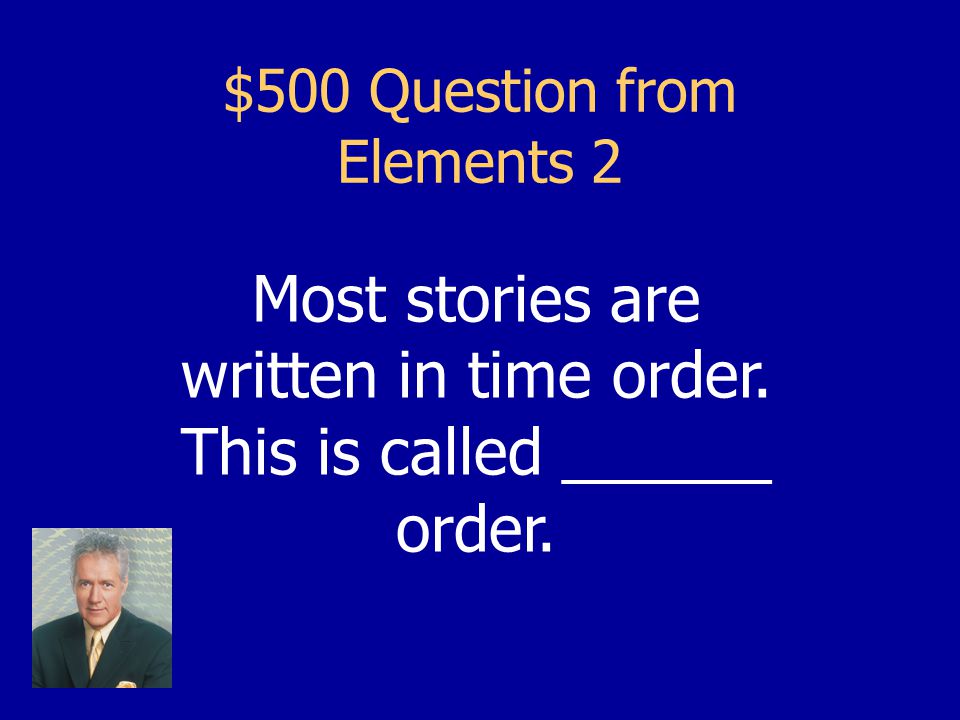 $400 Answer from Elements 2 Dynamic Characters