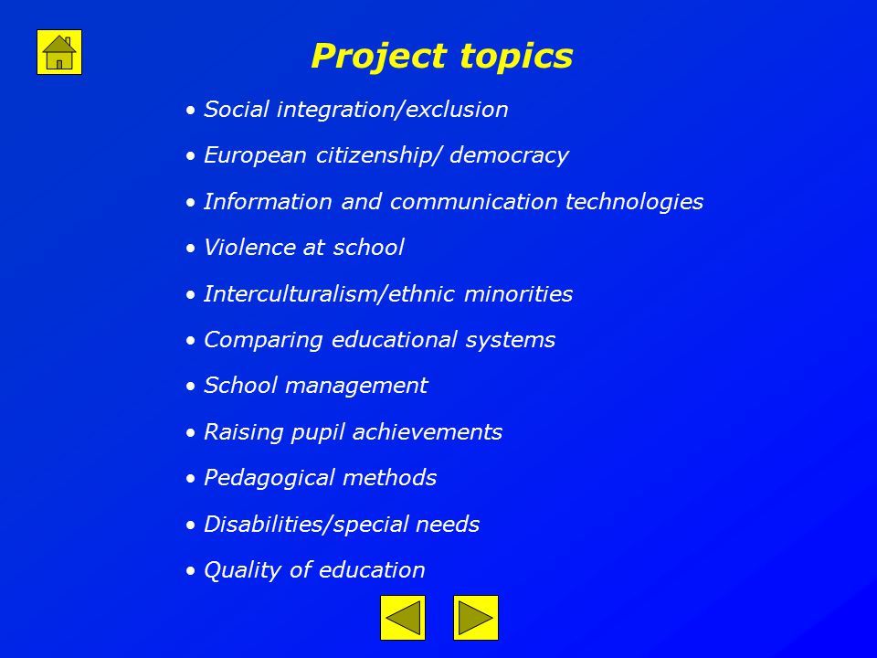 project topics on special education