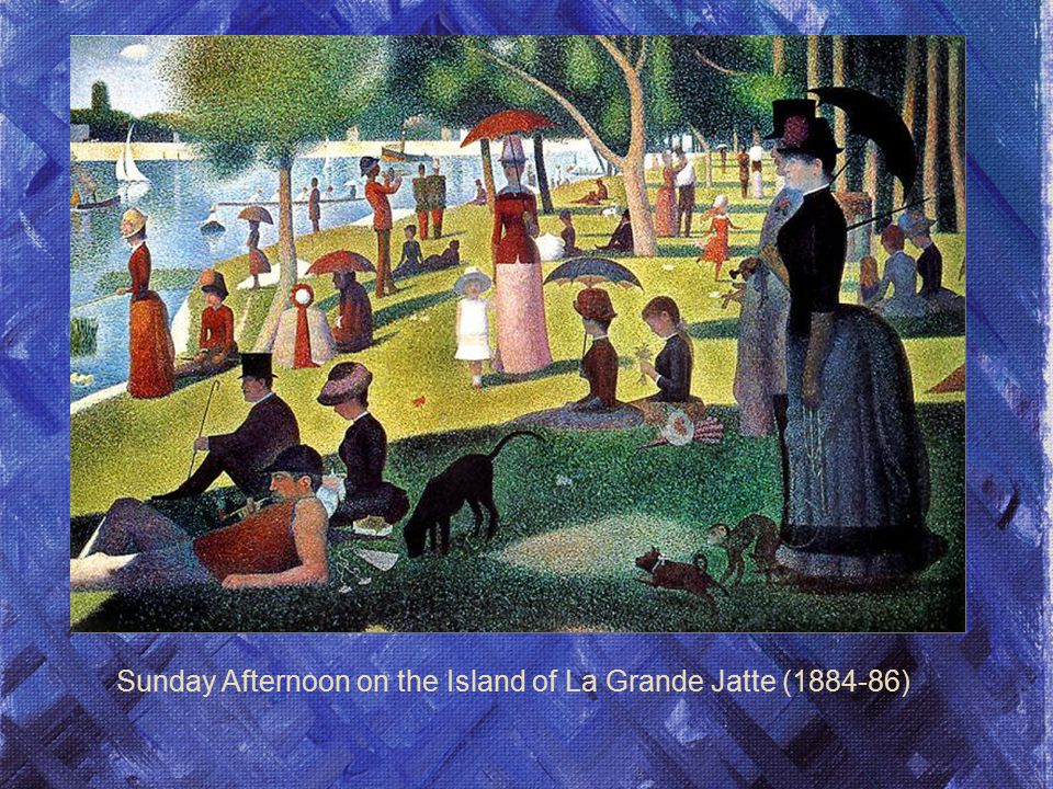 Воскресное день на острове гранд. «Воскресный день на острове Гранд-Жатт» (1884–1886). Воскресная прогулка на острове Гранд-Жатт.