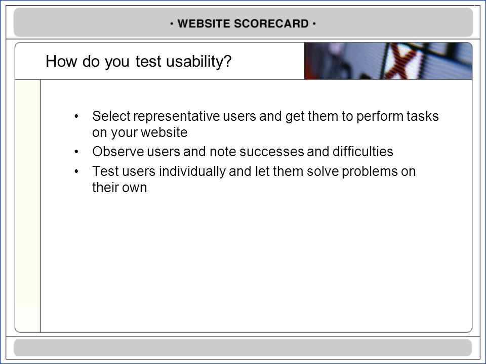 How do you test usability.