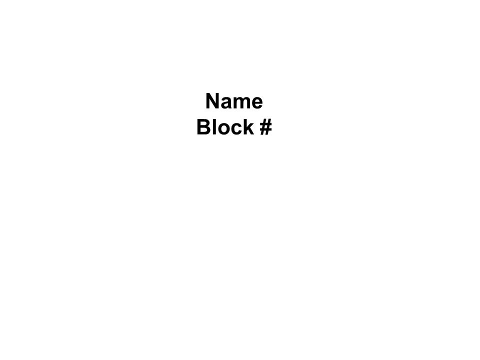 Name Block #