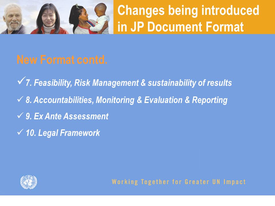 Changes being introduced in JP Document Format New Format contd.