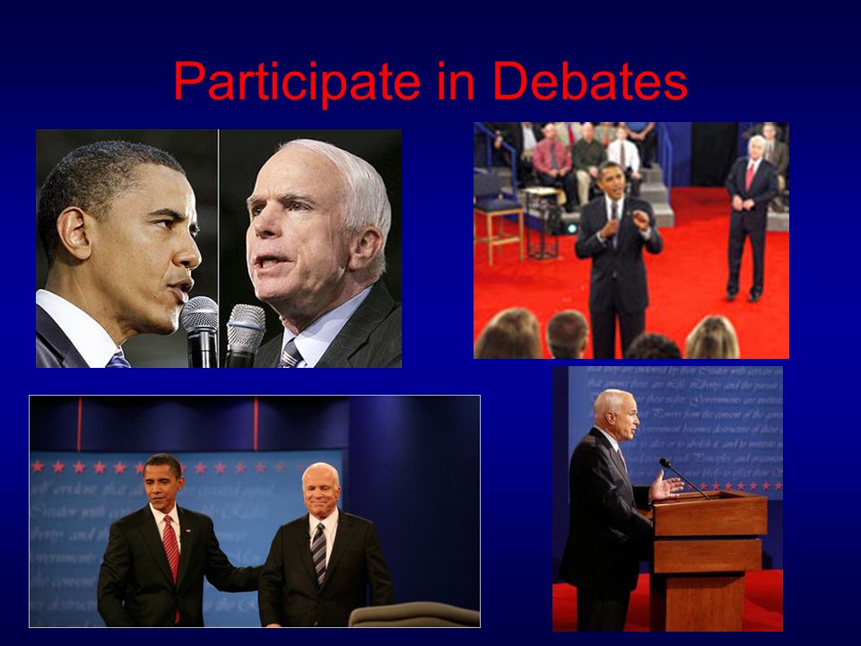 Participate in Debates
