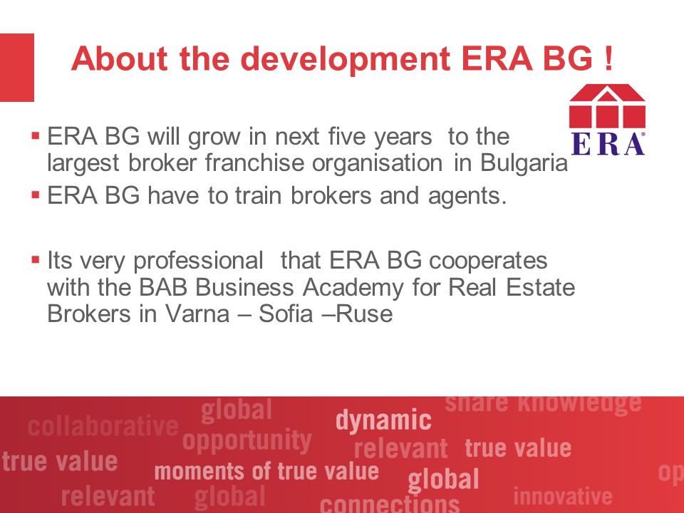 About the development ERA BG .