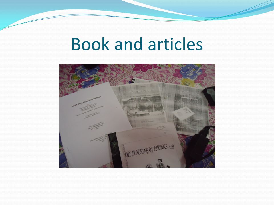 Book and articles