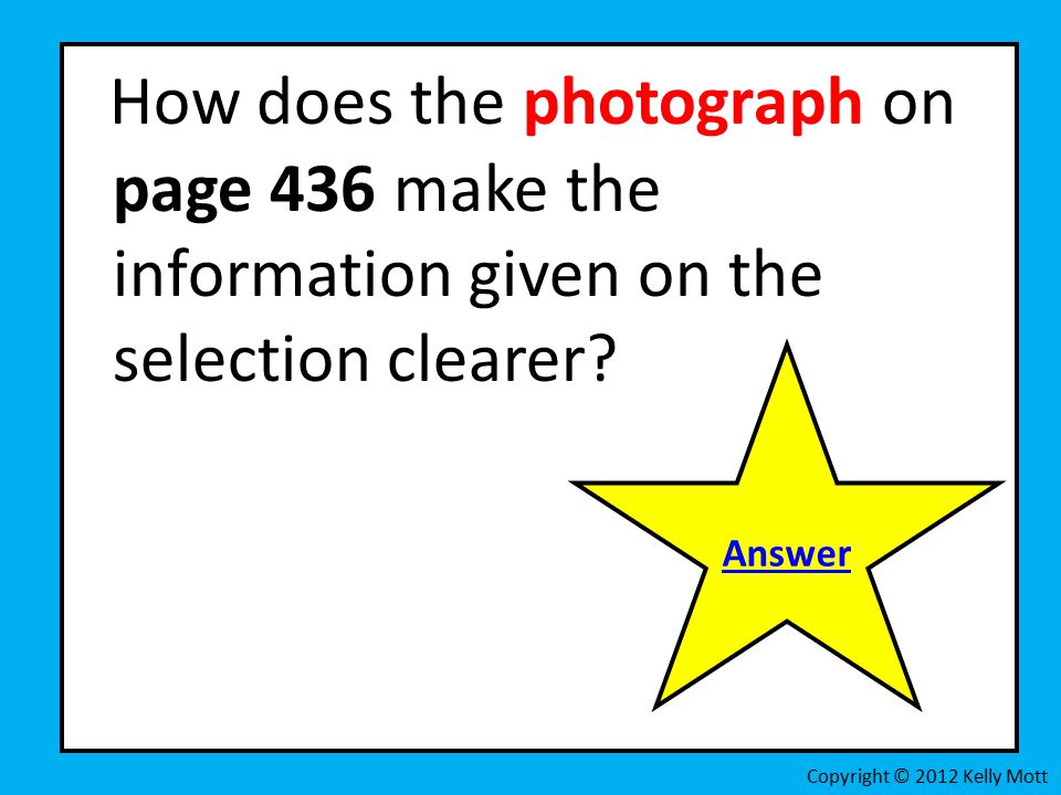 How does the photograph on page 436 make the information given on the selection clearer.