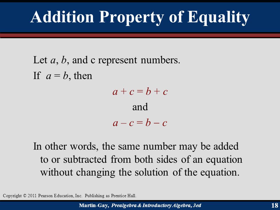 Martin-Gay, Prealgebra & Introductory Algebra, 3ed 18 Copyright © 2011 Pearson Education, Inc.