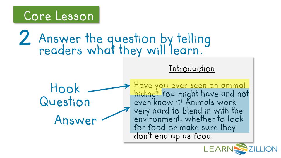 Let’s Review Core Lesson 2 Answer the question by telling readers what they will learn.