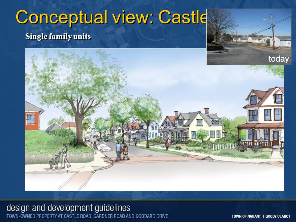 Conceptual view: Castle Road Single family units today