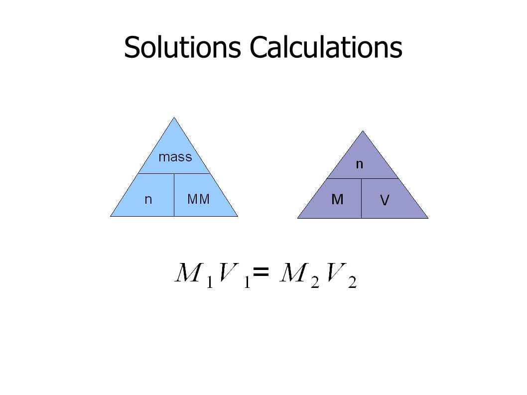 Solutions Calculations