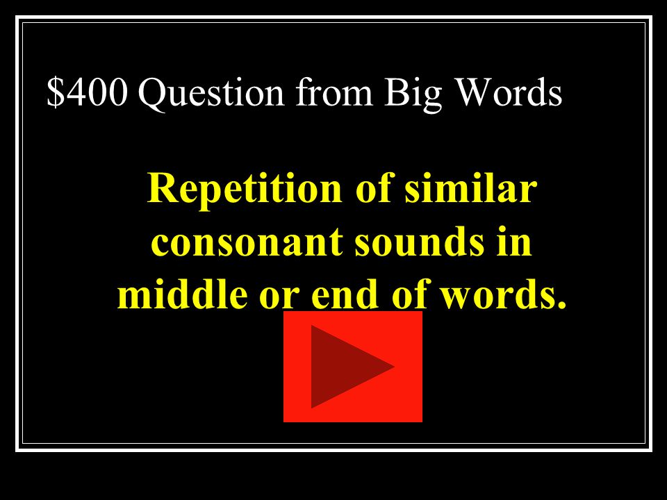 $300 Answer from Big Words What is personification