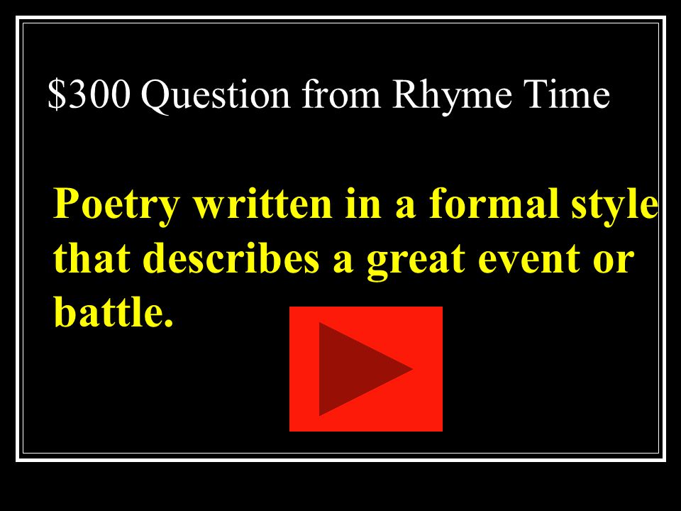 $200 Answer from Rhyme Time What is a foot