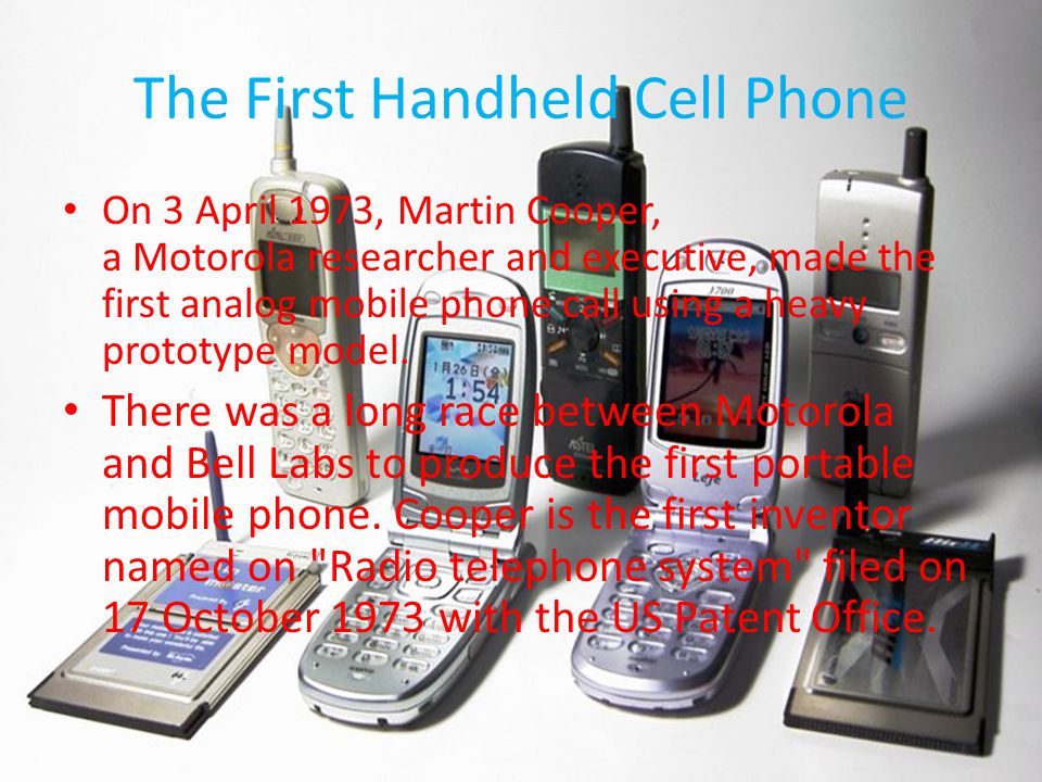 When was the first cell phone call made