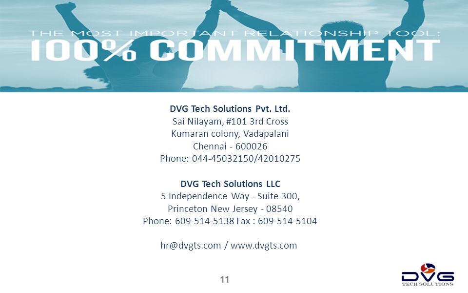 11 DVG Tech Solutions Pvt. Ltd.
