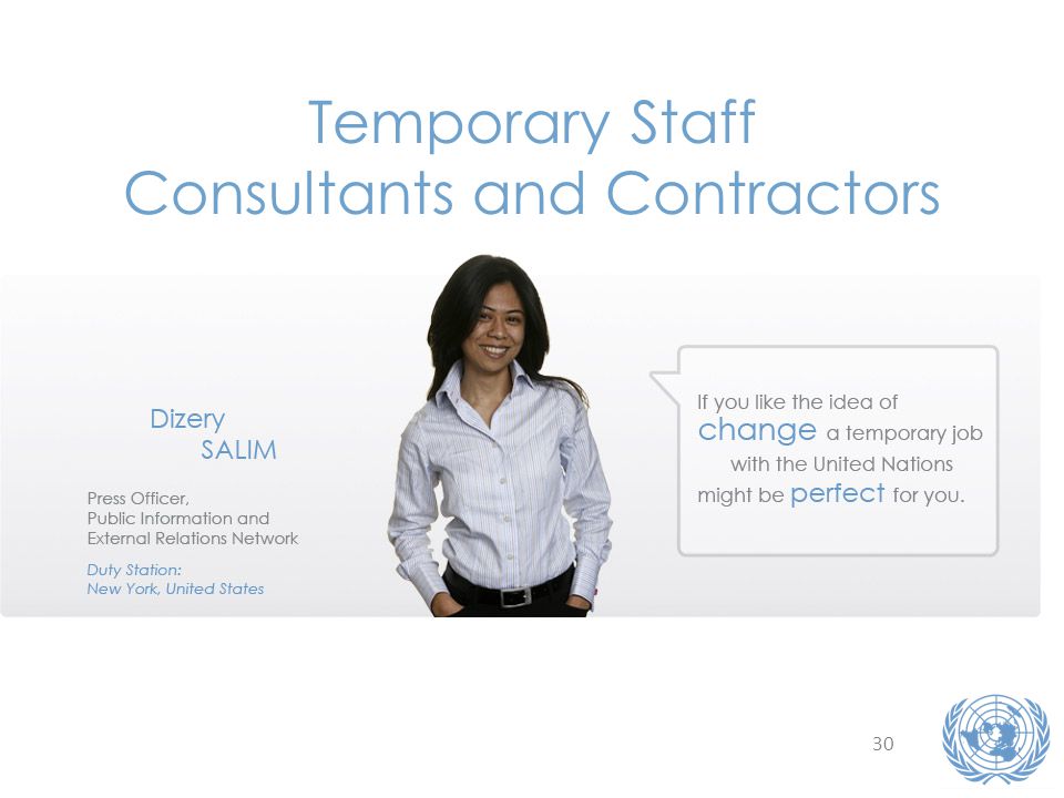 30 Temporary Staff Consultants and Contractors