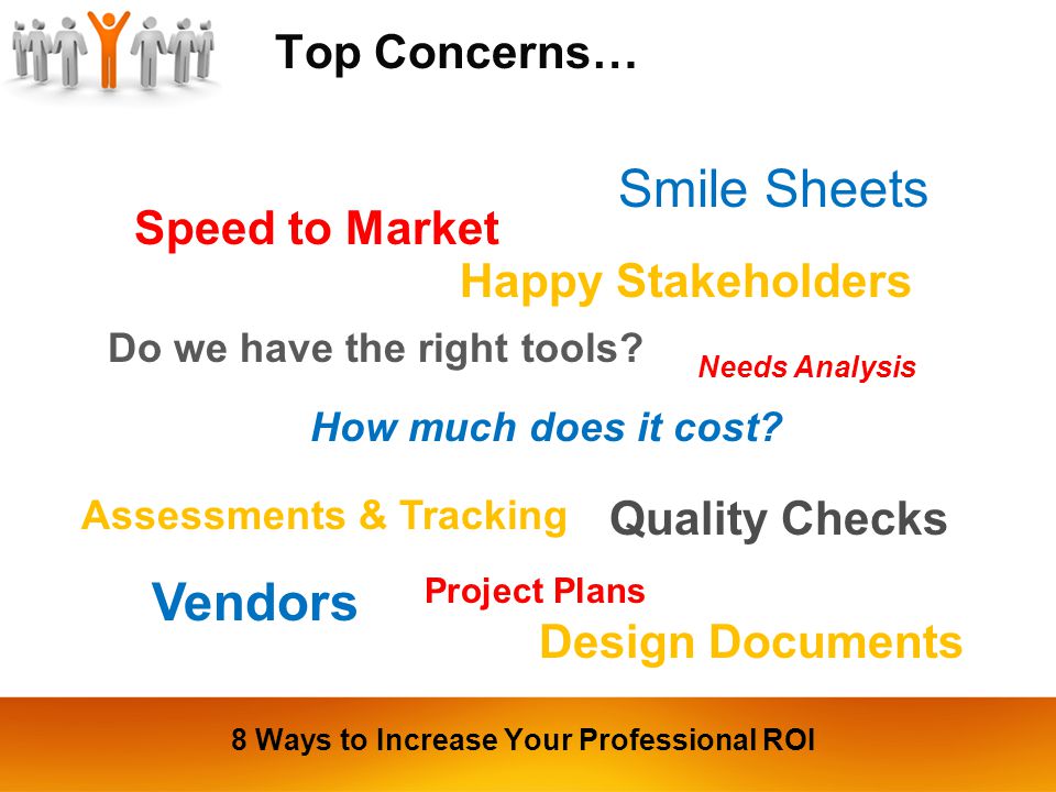Top Concerns… Speed to Market Do we have the right tools.