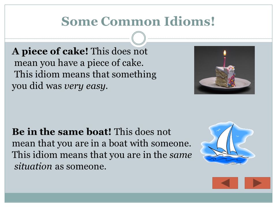 Idioms in the English Language Let's begin! Students will be able to : 1.  understand what an idiom is. 2. recognize the meaning of idioms. 3.  explain. - ppt download