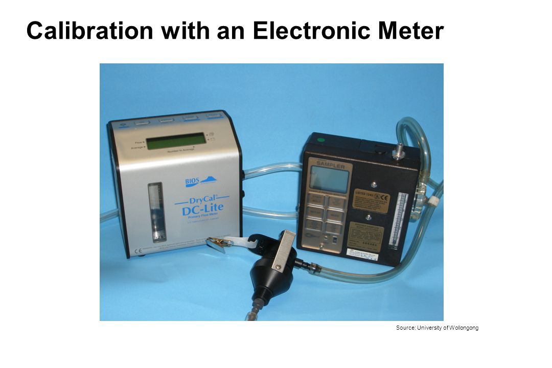 Calibration with an Electronic Meter Source: University of Wollongong