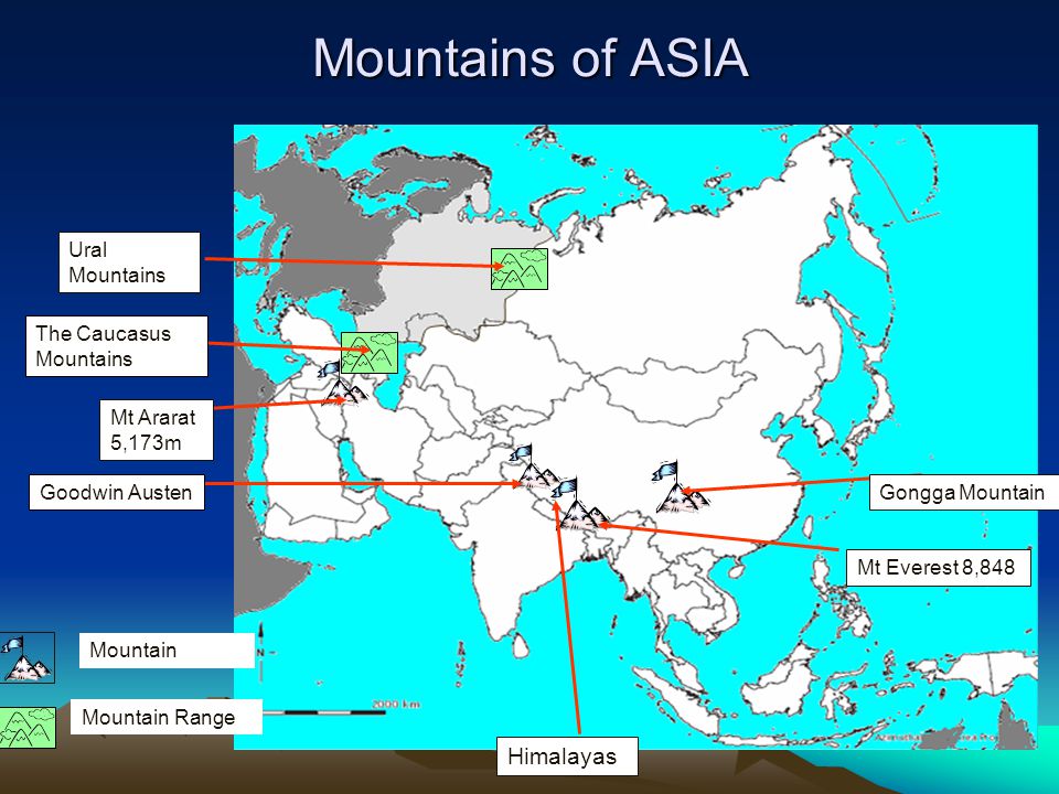 Asian mountain range ural