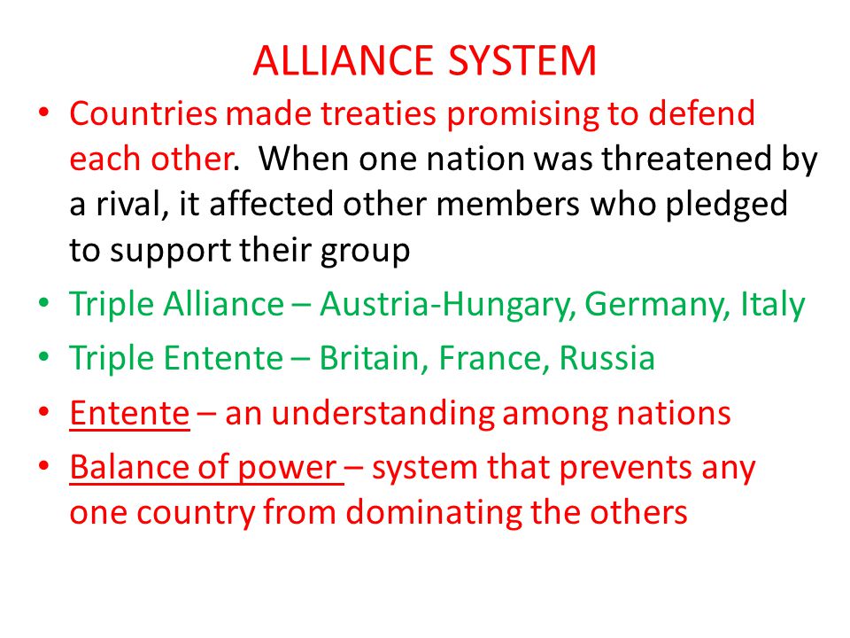 alliance system