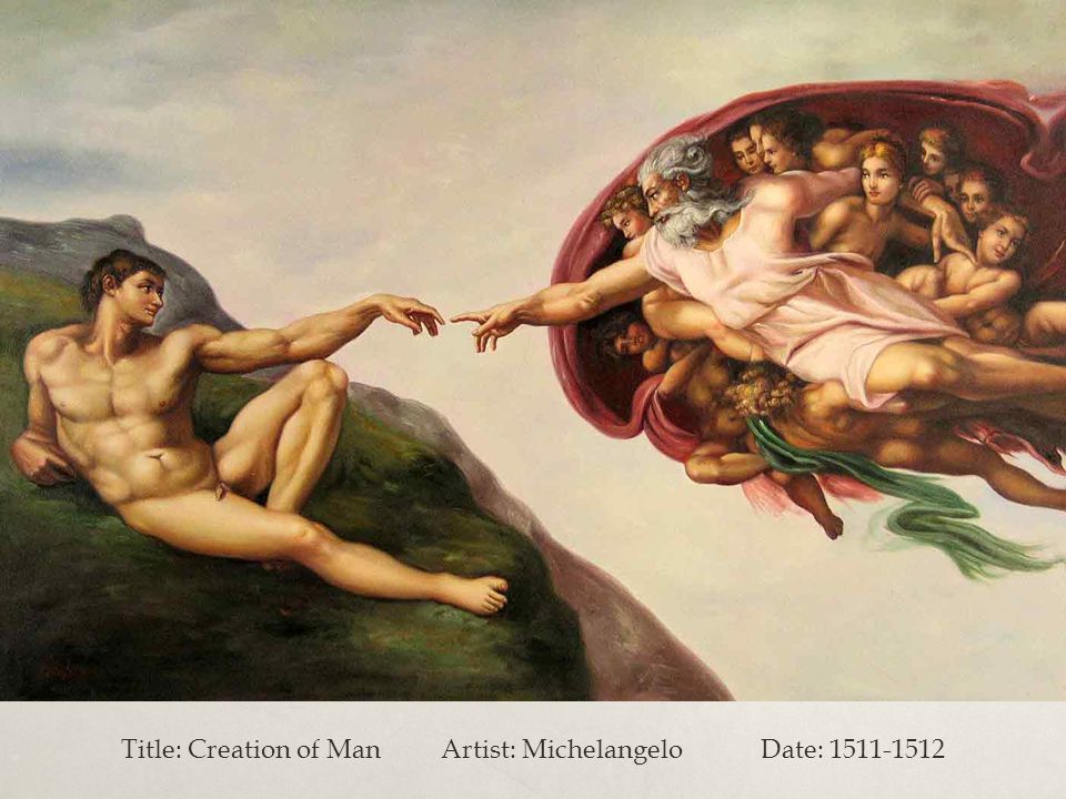 Title: Creation of ManArtist: Michelangelo Date: