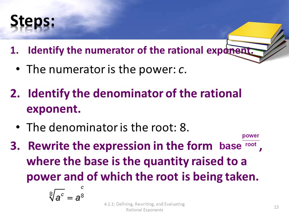 How can the expression be rewritten using a rational exponent.