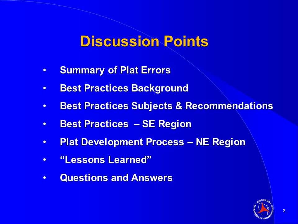 WisDOT Geodetic Surveys Unit Best Practices: Strategies for Reducing ...