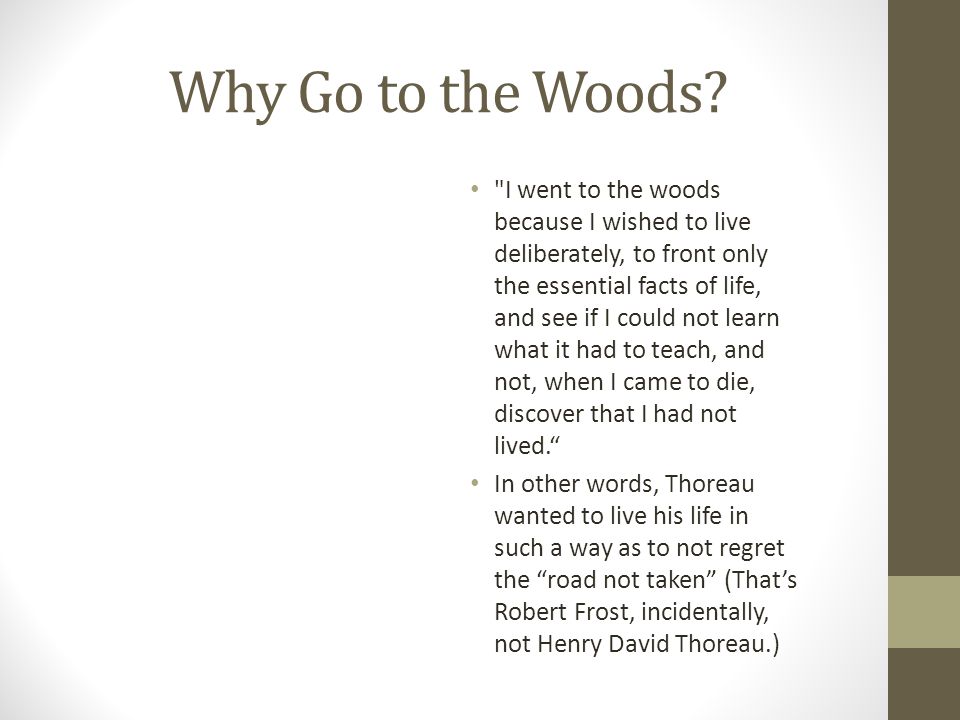 life in the woods by henry david thoreau