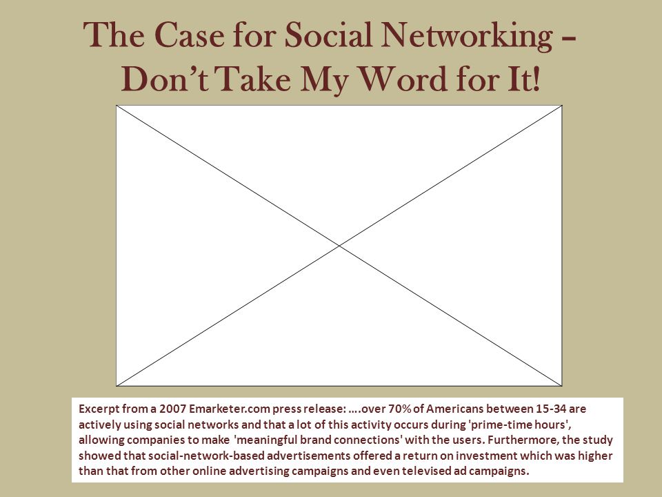 The Case for Social Networking – Don’t Take My Word for It.